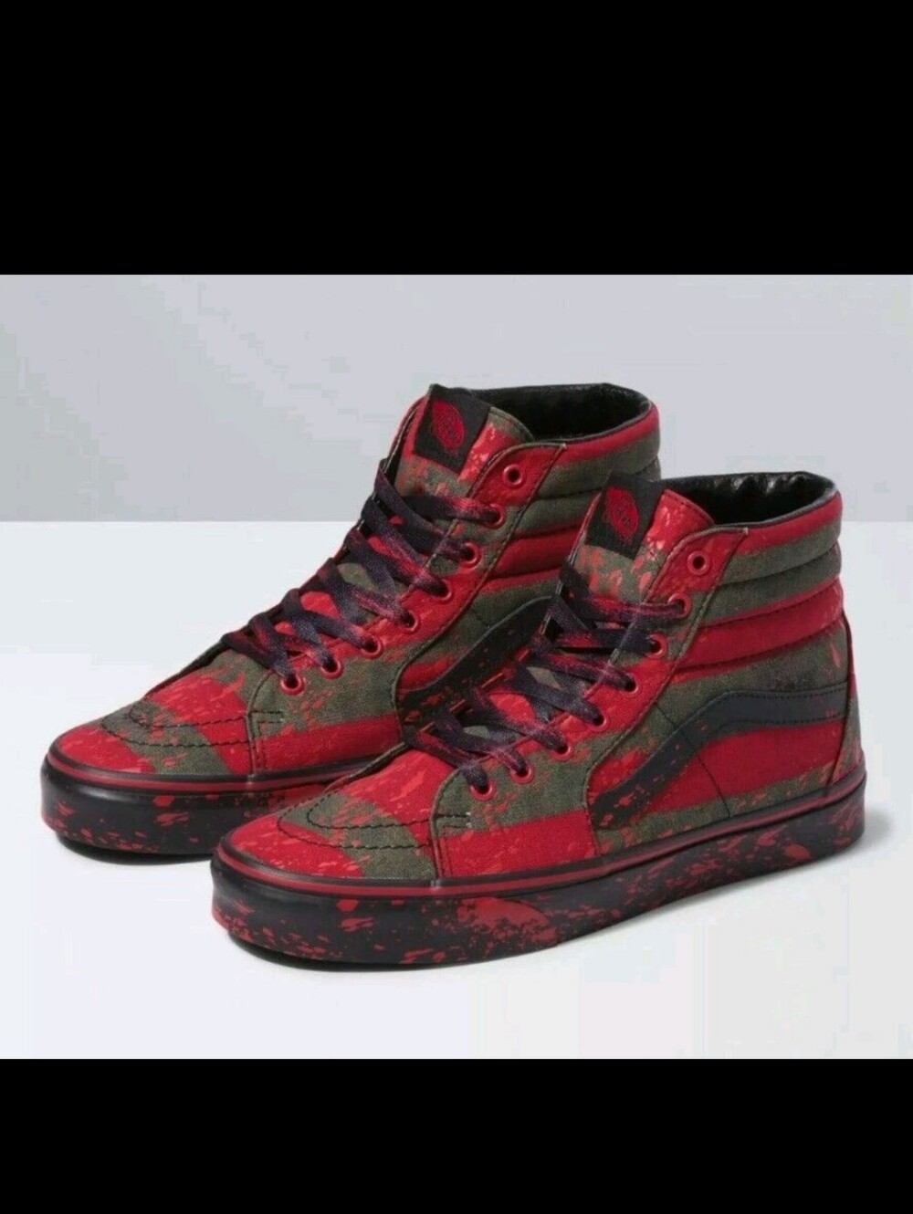 Vans X Horror Nightmare On Elm Street SK8-Hi Freddy Krueger SZ 9